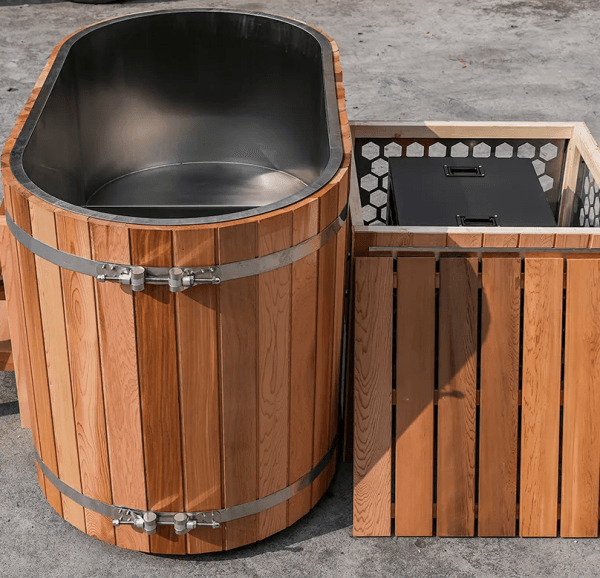 Cedar-Cold-Bath-Tub-Outdoor-Spaces-Indoor-Spa-Rooms-Versatile-Oval-Hotels-Villas-Bathrooms-Kitchens-Gyms-Sauna