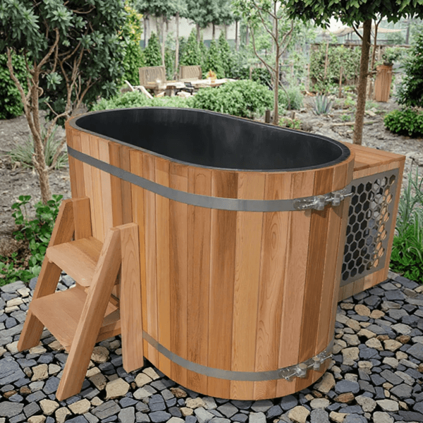 Cedar-Cold-Bath-Tub-Outdoor-Spaces-Indoor-Spa-Rooms-Versatile-Oval-Hotels-Villas-Bathrooms-Kitchens-Gyms-Sauna