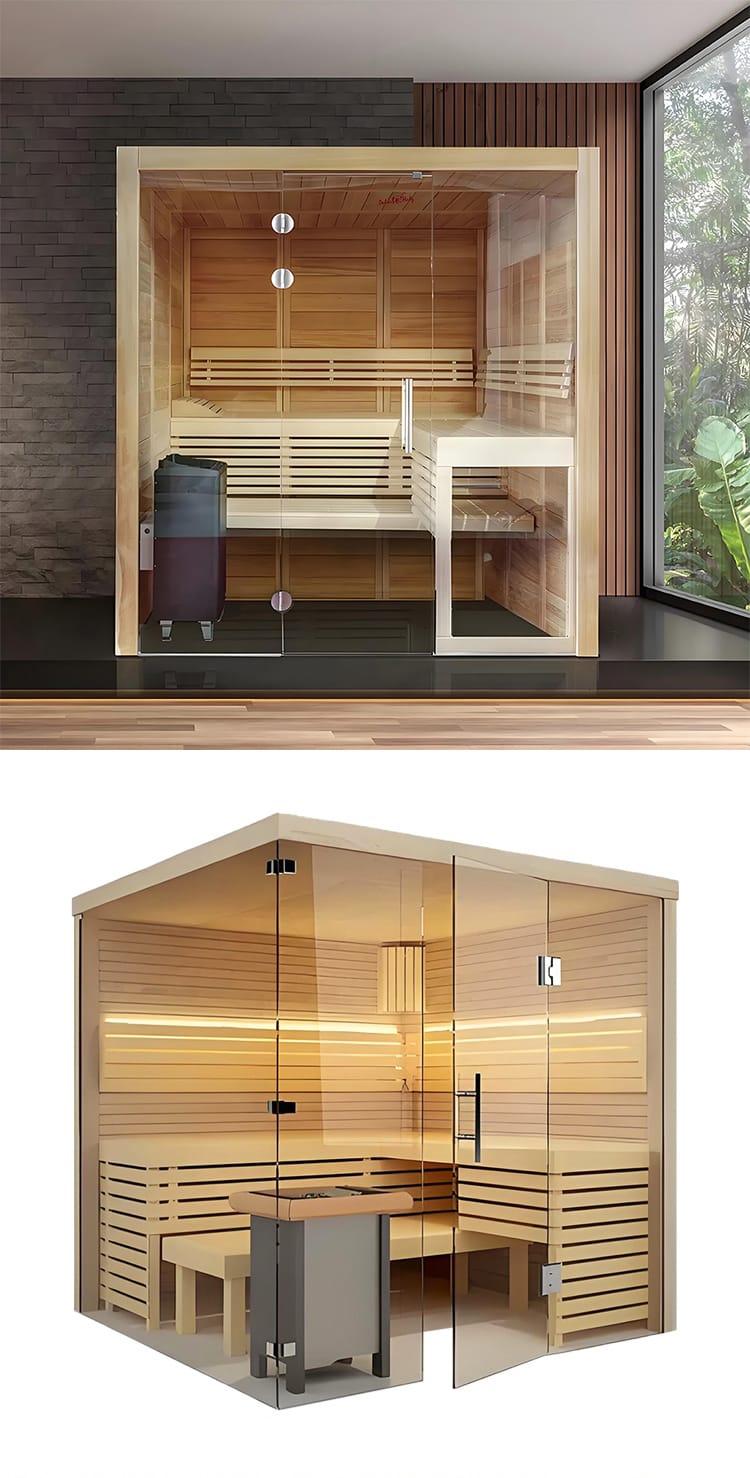 indoor-sauna-custom-square-infrared-steam-solid-wood-villa-2-person-sauna-factory-sale
