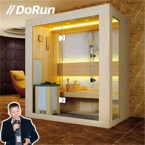 No.0014 Sauna factory traditional wooden indoor steam infrared sauna WIFI Bluetooth