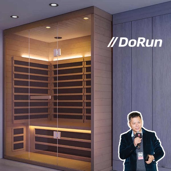 Luxury 5-Person Infrared Sauna Hemlock, Bluetooth Audio LED Lighting - Image 2
