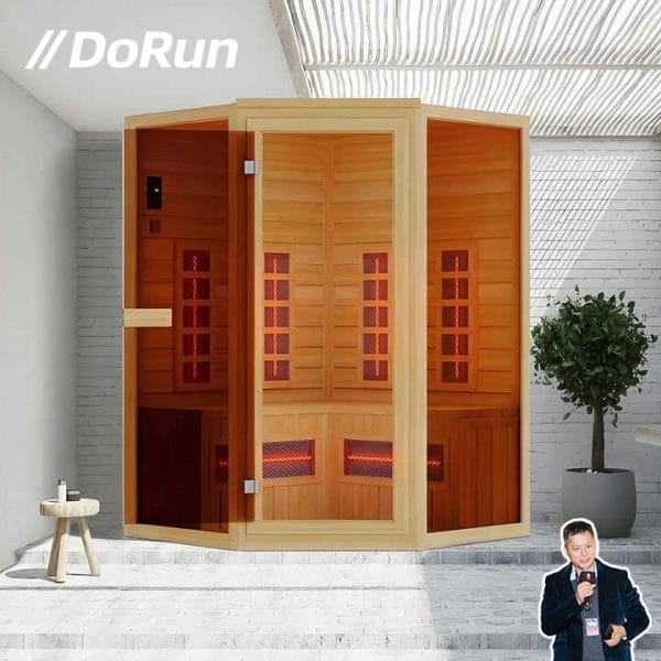 High Quality Indoor Custom Square Far Infrared Steam Sauna Solid Wood - Image 7