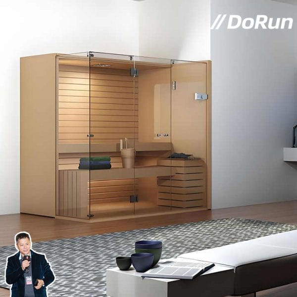 High Quality Indoor Custom Square Far Infrared Steam Sauna Solid Wood - Image 8
