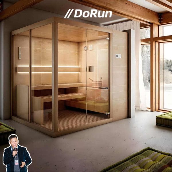 Luxury Indoor High Quality Custom-Built Square Far Infrared Steam Modern Design Sauna - Image 8
