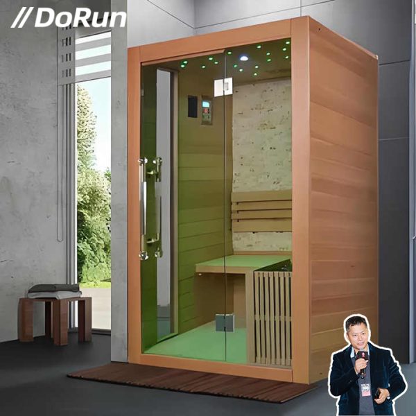 Indoor Garden Sauna with Red Cedar Wood Traditional Sauna - Image 4