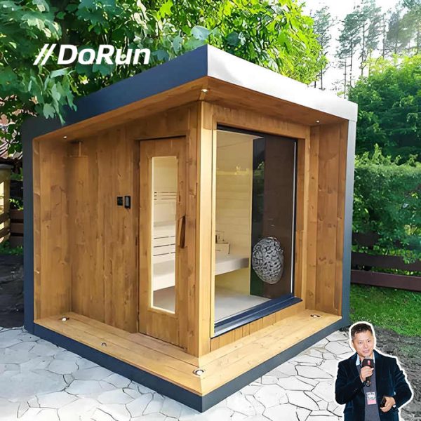 Indoor Garden Sauna with Red Cedar Wood Traditional Sauna - Image 5