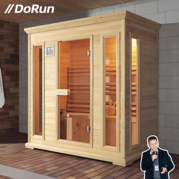 High Quality Indoor Custom Square Far Infrared Steam Sauna Solid Wood - Image 3