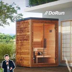 Indoor Garden Sauna with Red Cedar Wood Traditional Sauna