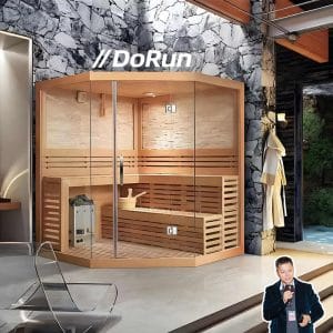 Luxury Indoor High Quality Custom Square Far Infrared Steam Sauna