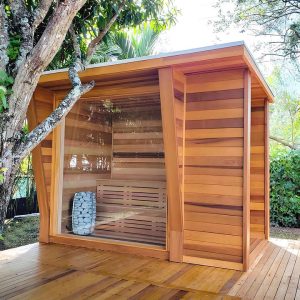 Sauna Factory Sells an Outdoor Wooden Luxury Sauna for up to 6 People at a Low Price