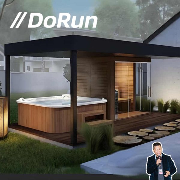 Modern Red Cedar Outdoor Steam Sauna Room - Image 2