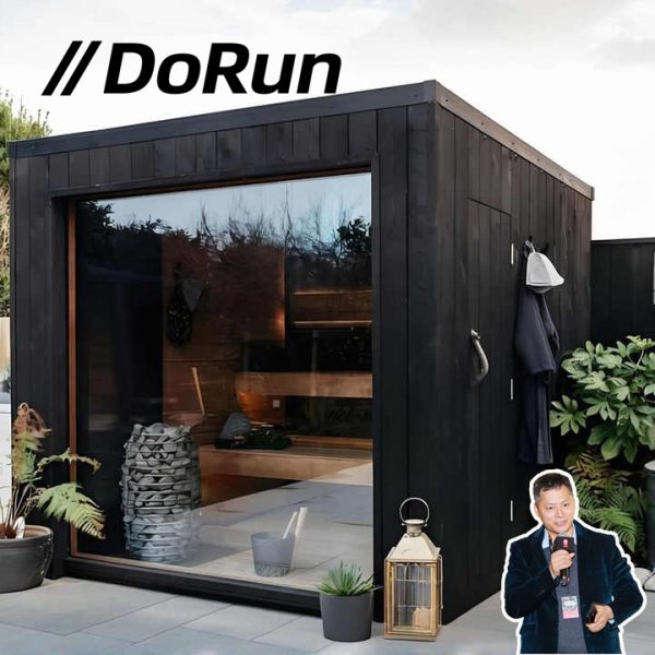 Outdoor Red Cedar  Cube Sauna Room for 6 8 People - Image 3