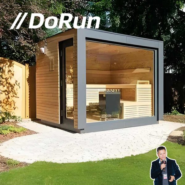 Outdoor Red Cedar  Cube Sauna Room for 6 8 People - Image 7