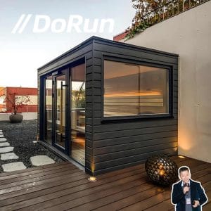 Modern Red Cedar Outdoor Steam Sauna Room