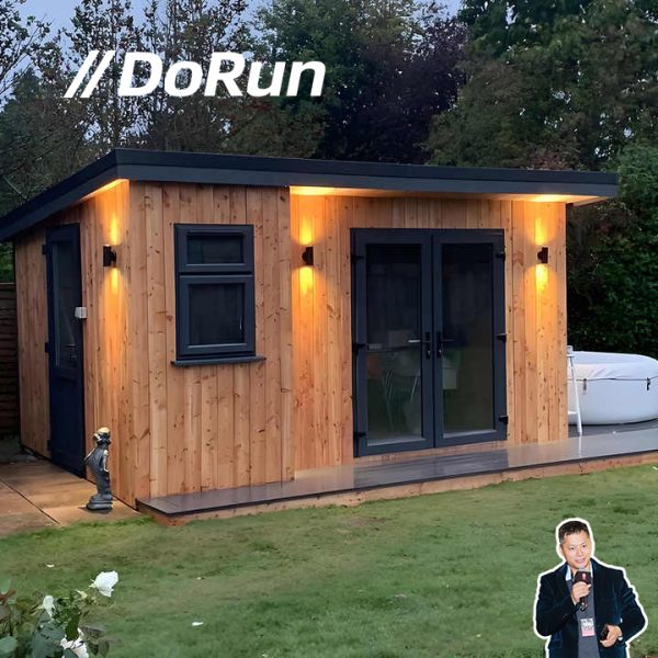 Custom Fashion Canadian Hemlock Outdoor Side Door Smart Square Sauna Room With Wood Stove - Image 6